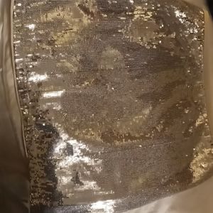 Sexy Silver Sparkly Mini Skirt